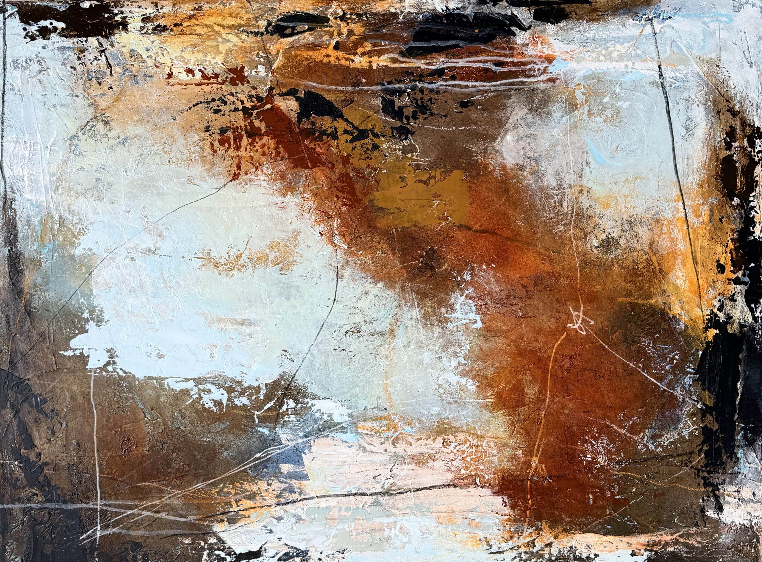 Abstrakt maleri 60x80